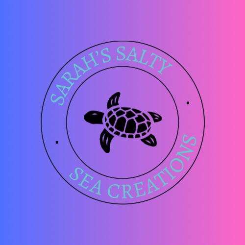 Sarah’s Salty Sea Creations turtle emblem